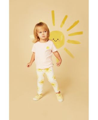Girls' Recycled Cotton Sun Leggings - Baby