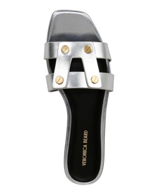 Women's Via Leather Slide Sandals