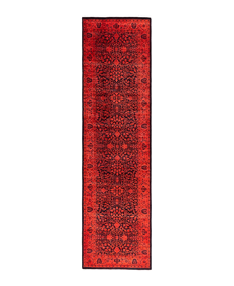 Bloomingdale's Fine Vibrance M1388 Runner Area Rug, 3' X 11'1 In Orange