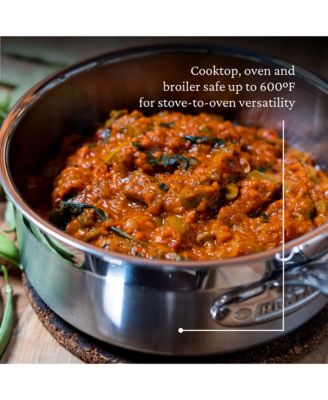 ProBond&reg; Forged 2-Quart Professional Clad Stainless Steel Saucepan with Lid