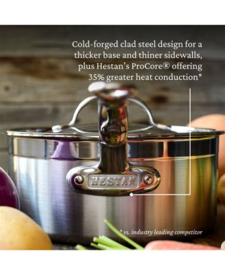 ProBond&amp;reg; Forged 3-Quart Professional Clad Stainless Steel Saucepan with Lid