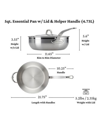 ProBond&amp;reg; Forged 5-Quart Professional Clad Stainless Steel Essential Pan with Lid