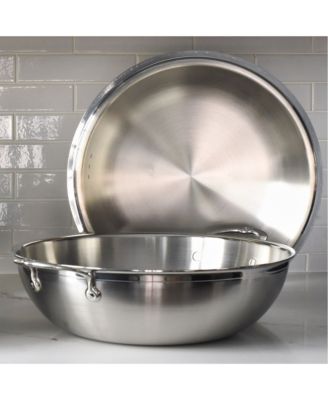 ProBond&amp;reg; Forged 14&amp;quot; Professional Clad Stainless Steel Wok with Dome Lid