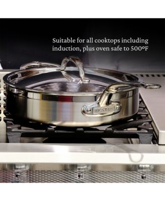 ProBond&reg; Forged 10-Piece Professional Clad Stainless Steel Cookware Set with TITUM&reg; Nonstick