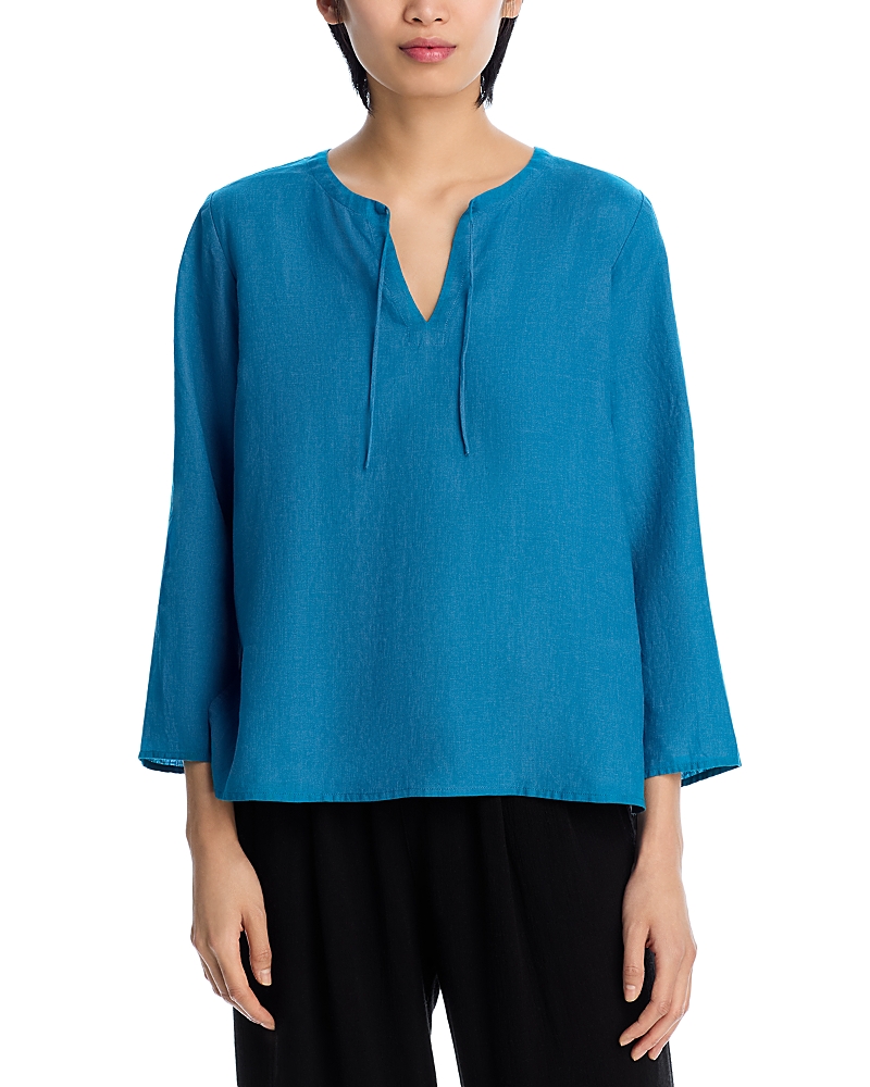 Eileen Fisher Linen Round Neck Top