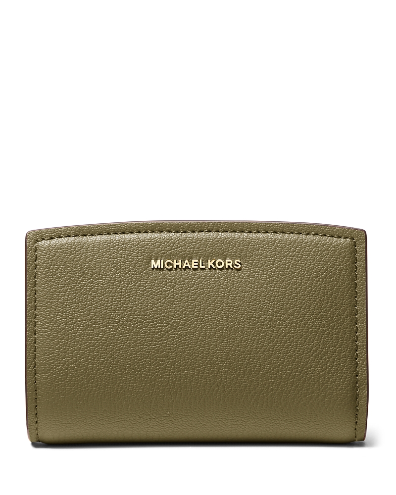 Michael Kors Michael By Bryant Medium Zip Around Wallet In Safari Green
