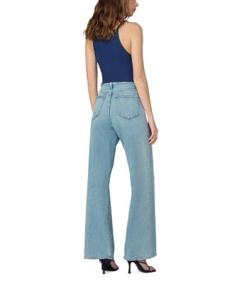 Petite The Mia High Rise Wide Leg Jeans in Riveting