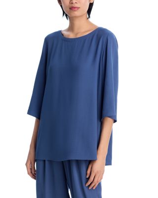 Silk Ballet Neck Top