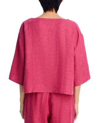 Linen Boat Neck Tunic