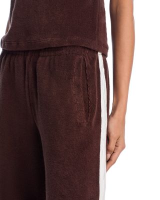 Terry Scoop Neck Track Tank & Terry Track Pants