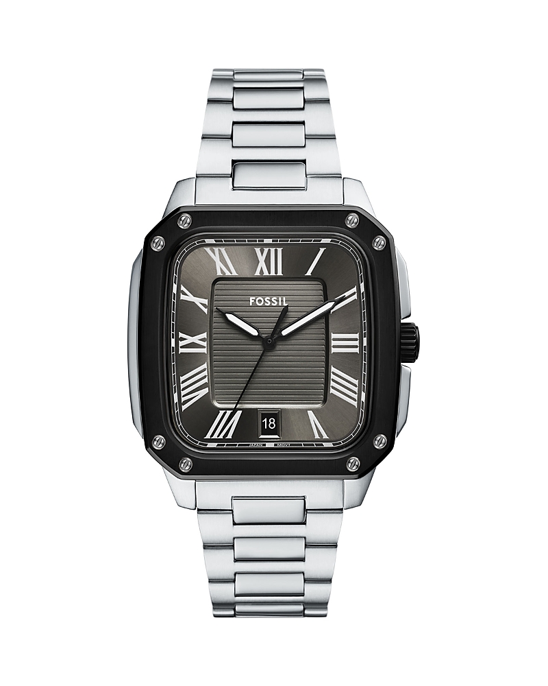 Fossil Crosby Watch, 30mm X 42mm In Gray/silver