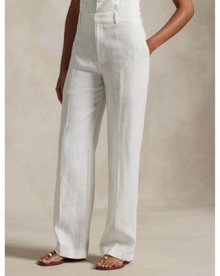 Straight Linen Pants