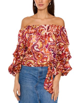 Vince Camuto Women's Balloon Sleeve Blouse Size Small Gray Size Small