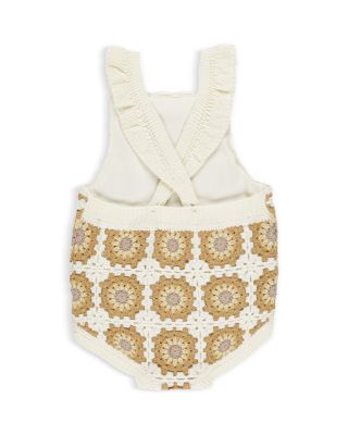 Rylee +Cru Girls' Crochet Romper - Baby