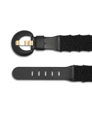 Women's Oprah Woven Leather & Cotton Belt