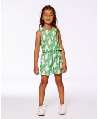 Girls' Printed Romper with Frills - Little Kid