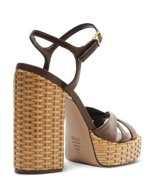 Women&#39;s Keefa Straw High Heel Platform Sandals