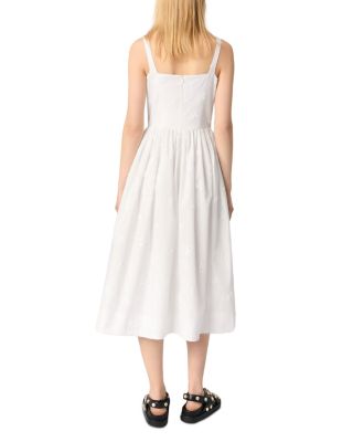 Embroidered Midi Dress