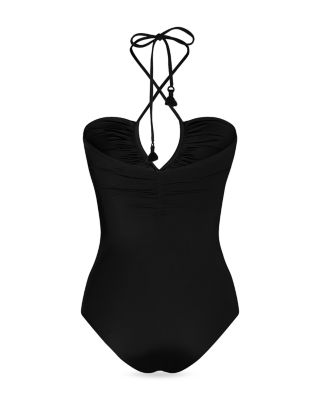 Coral Reef Tassel Tie One Piece Swimsuit