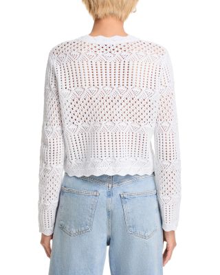 Crocheted Scallop Edge Sweater - Exclusive