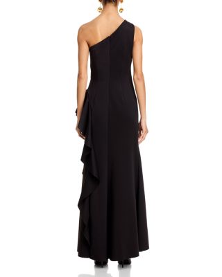 One Shoulder Ruffled Dress - Exclusive