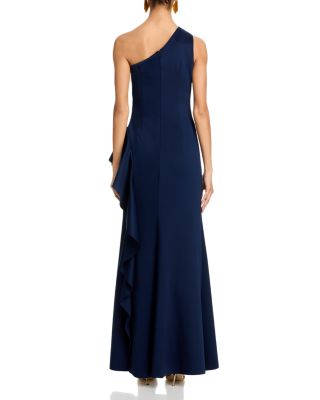 One Shoulder Ruffled Dress - Exclusive