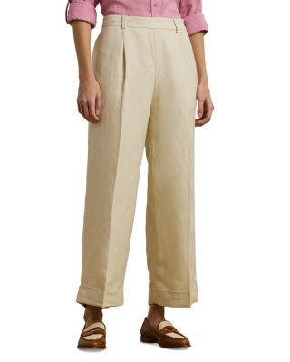 Ralph Lauren - Linen Blend Twill Wide Leg Pant