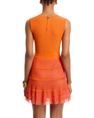 Sheer Knit Mini Dress