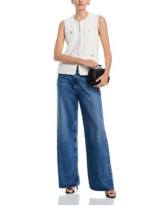 Bethany Crocheted Sleeveless Sweater