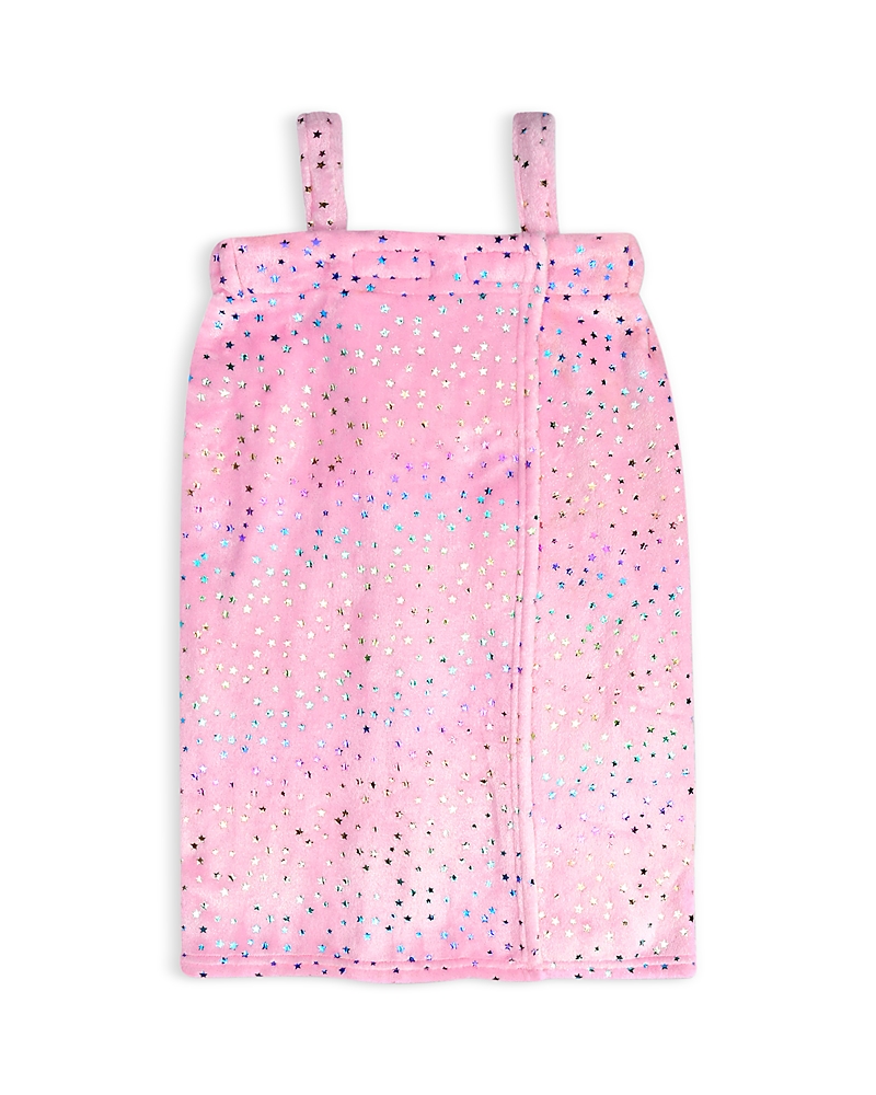 Iscream Girls' Pink Foil Stars Spa Wrap - Little Kid, Big Kid In Multi