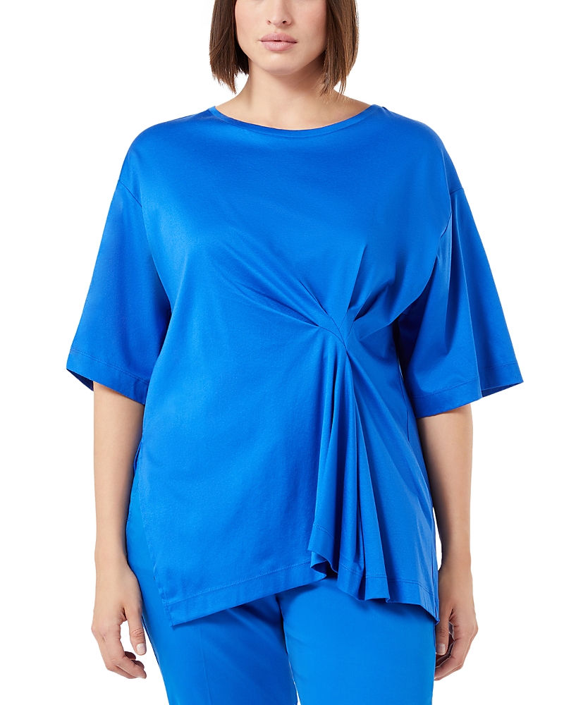MARINA RINALDI MOSCHEA GATHERED TEE