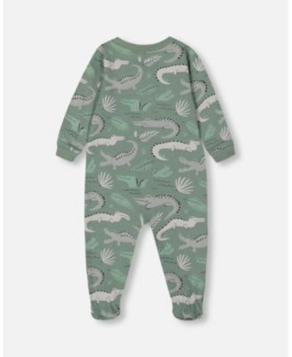 Boys' Printed Organic Cotton One-Piece Pajama - Baby