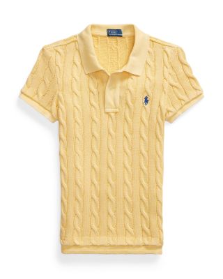 Cable Knit Polo Shirt