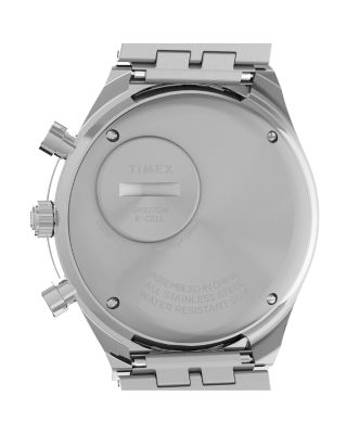 Q Timex Chronograph Stainless Steel Bracelet Watch, 36mm