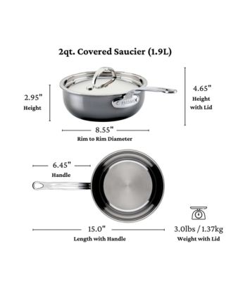 NanoBond&reg; Molecular Titanium 2-Quart Saucier with Lid