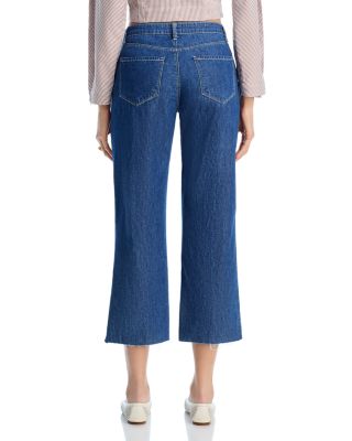 Wanda High Rise Cropped Straight Jeans in Spokane