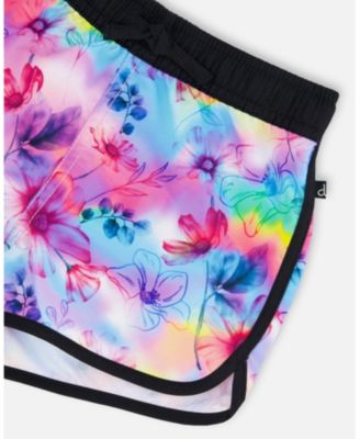 Girls' Printed Swim Shorts - Big Kid