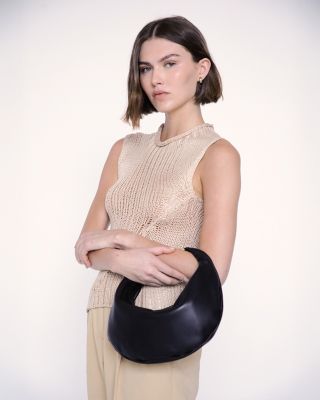 3-in-1 Small Convertible Hobo Crescent Ring Bag