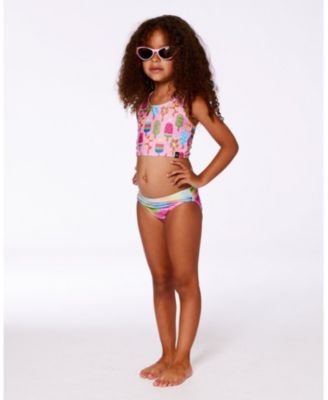 Girls' Printed Two-Piece Swimsuit - Little Kid