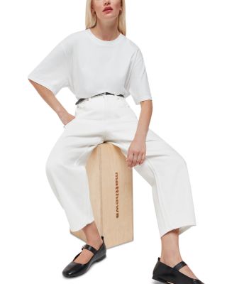 Petites Authentic Barrel Leg Jeans in White