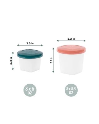 Babybowls Food Storage Containers, Set of 16