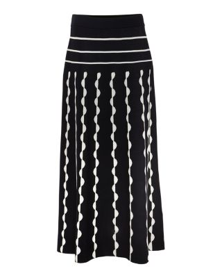 Liz Pleated Scalloped Skirt