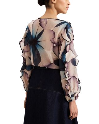 Cosmos Ruffle Blouse
