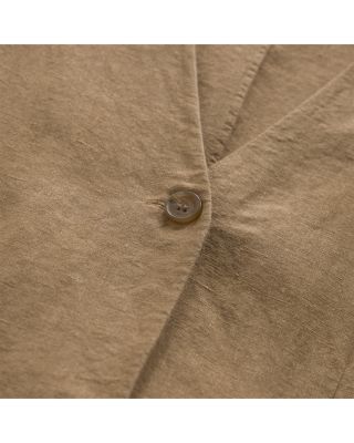 Callan Linen Button Front Midi Dress