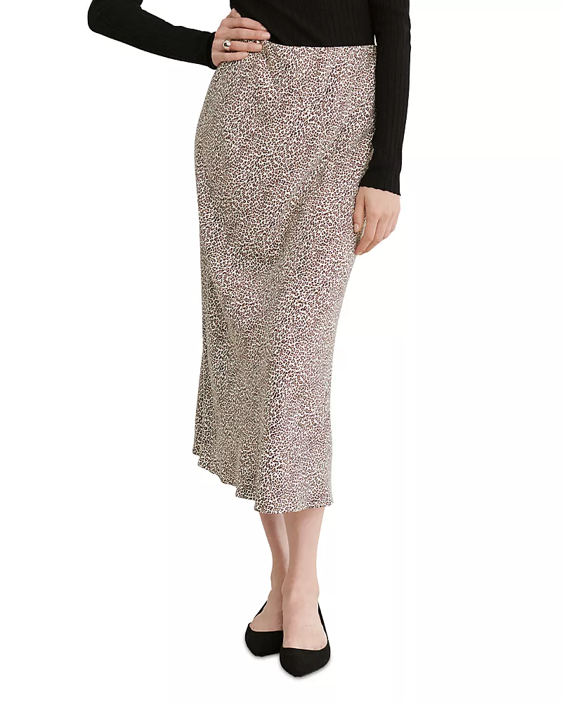 Jenni Kayne Leopard Print Slip Skirt