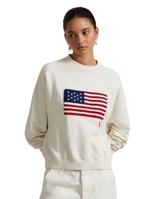 Ralph Lauren Lauren Ralph Lauren Logo Flag French Terry