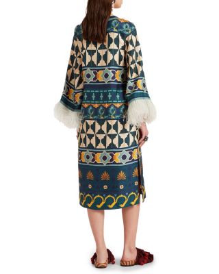 Placee The Kaftan with Feathers