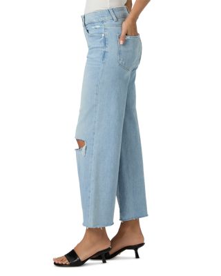 Sasha High Rise Wide Leg Cropped Jeans in Maevedest
