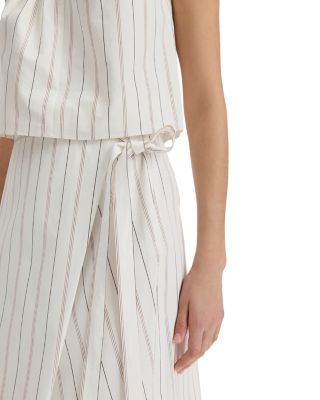 Seedling Striped Wrap Skirt