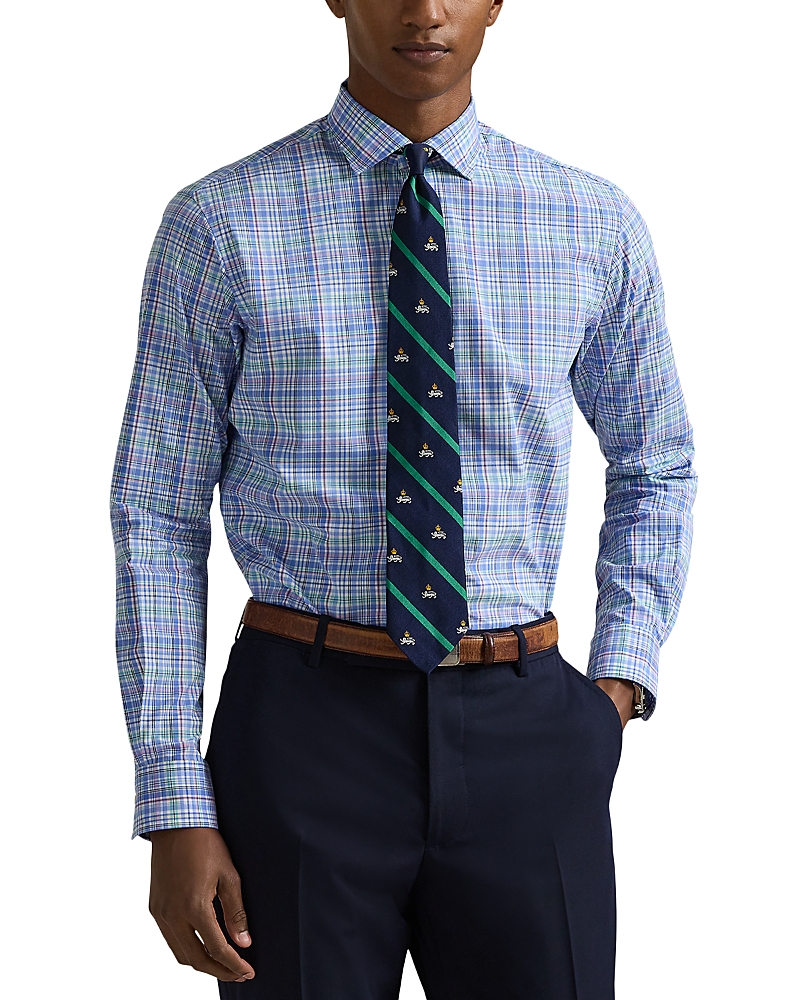 Polo Ralph Lauren Men's Classic-fit Checked Poplin Sport Shirt In Blue/green Multi